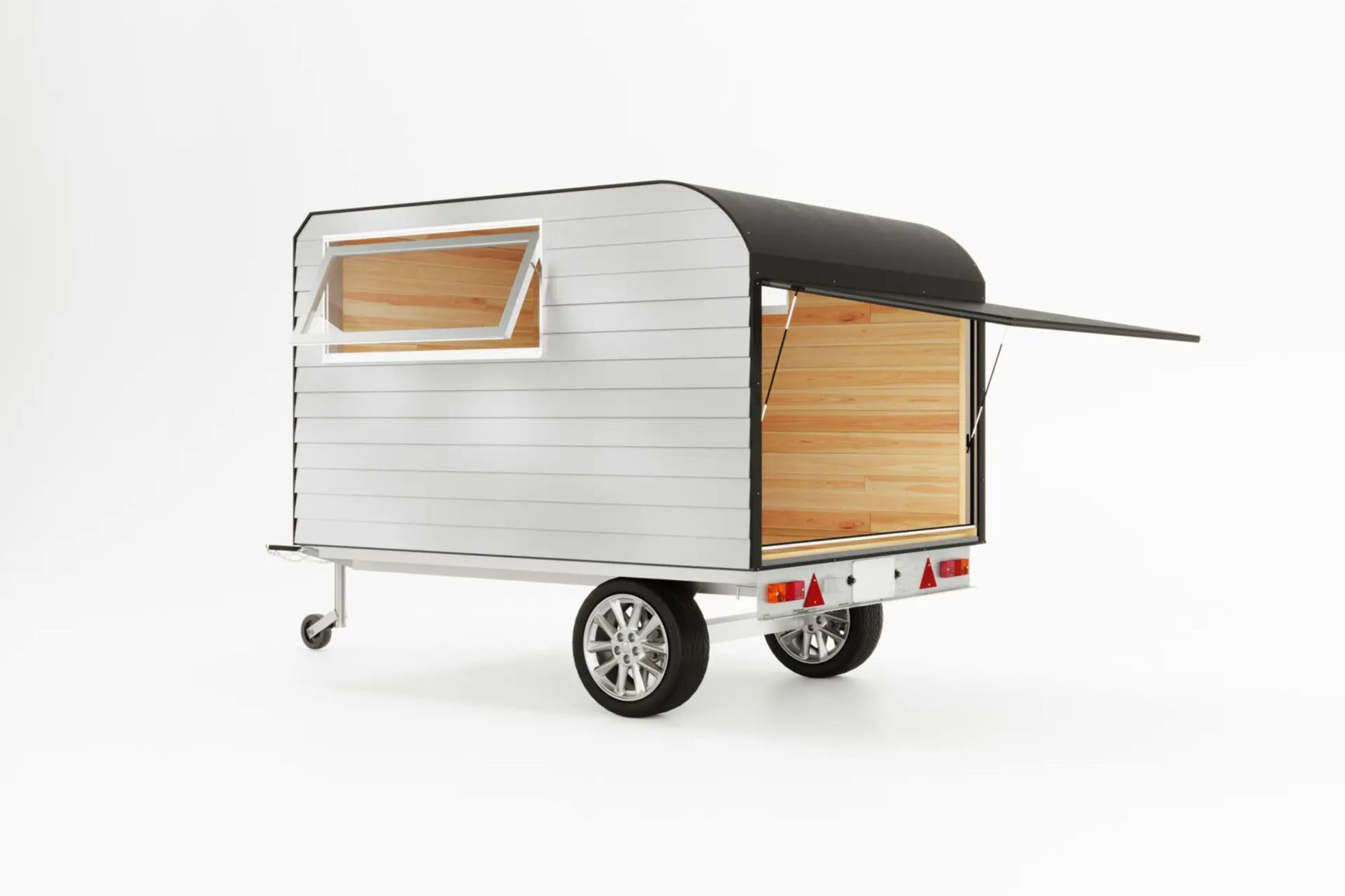 トレーラーハウス 小屋 キャンプ サウナ 木製 檜 ヒノキ けん引免許不要 アウトドア 別荘