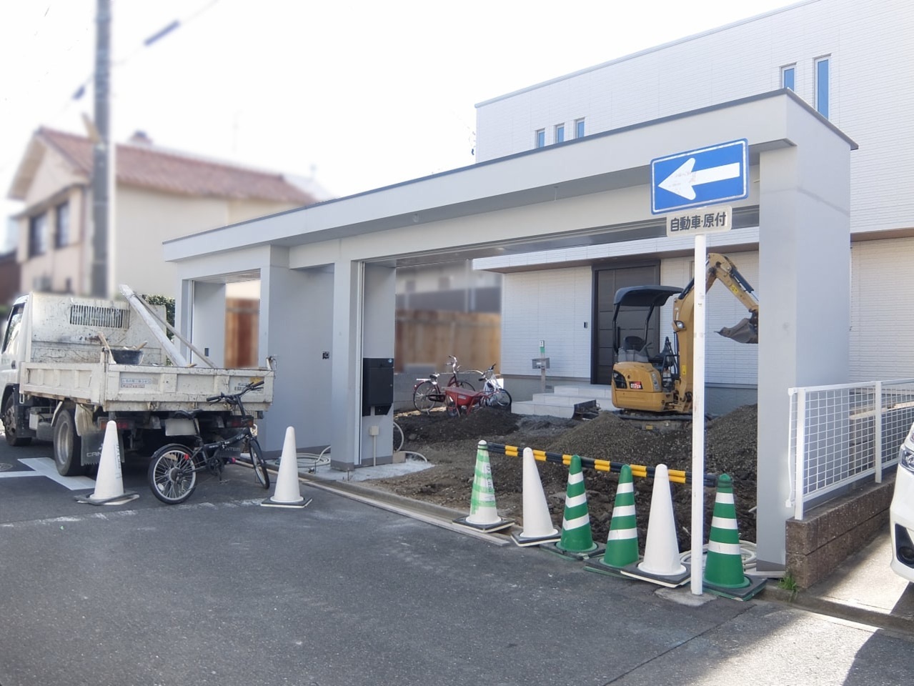 特注オリジナルゲート フィットゲート FITゲート オリジナルデザイン 特注 門周り シャッターゲート 高級感 シャッター ガレージ 新築外構 外構 エクステリア 愛知県 名古屋市