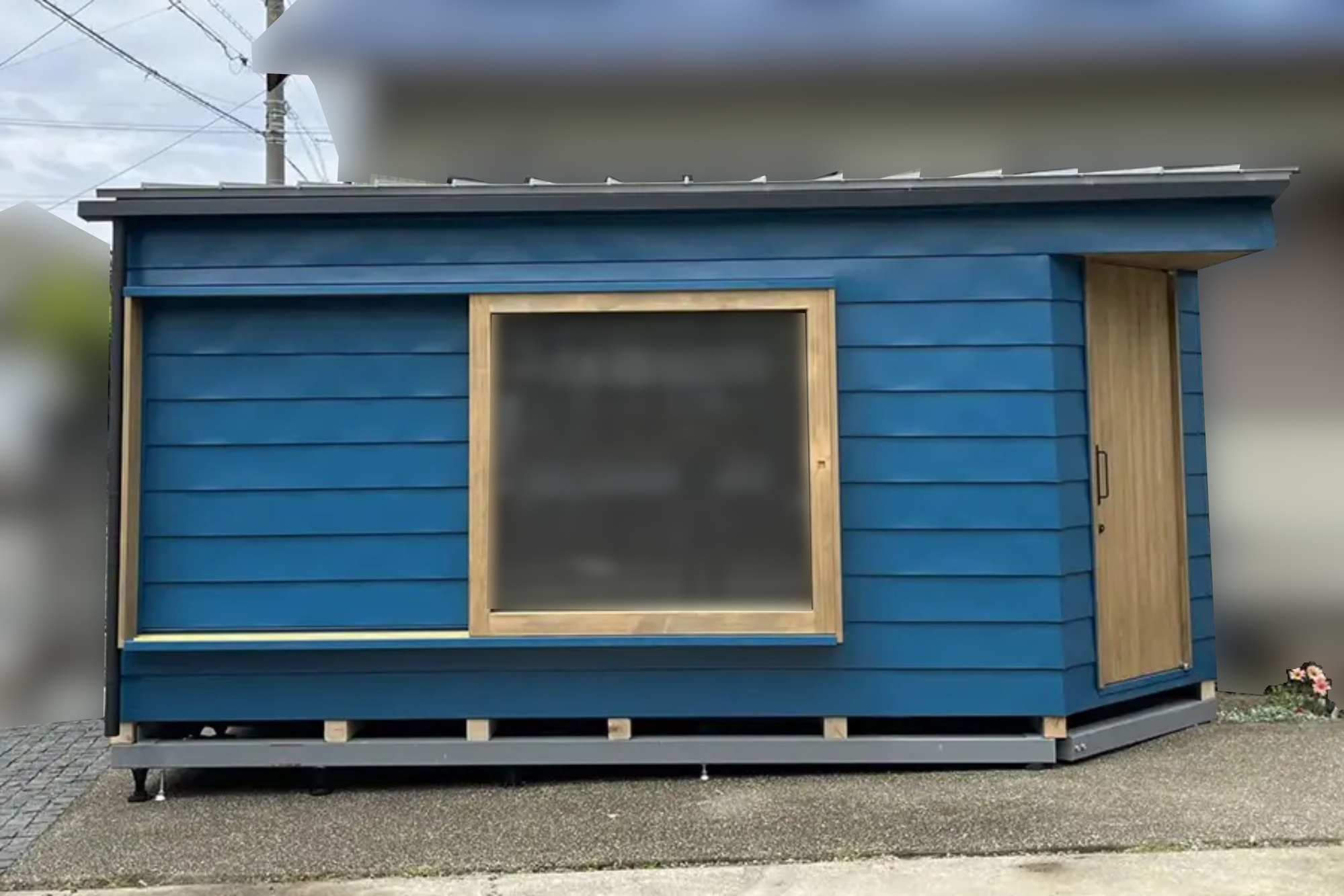 トレーラーハウス 小屋 動かせる コダマベース　Kodamabase 別荘 サウナ コテージ アトリエ ショップ 浴槽付きサウナ 事務所 サロン 敷地内別居