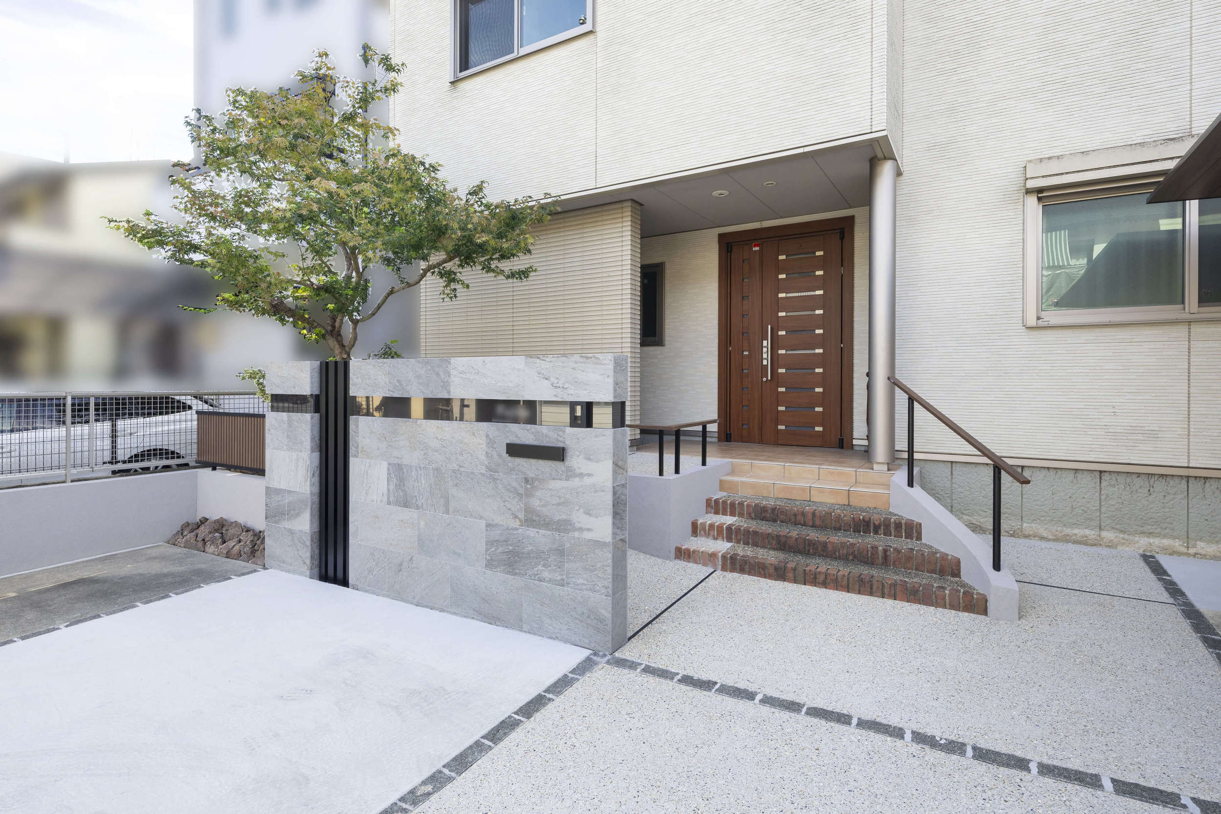 愛知県 名古屋市 リフォーム エクステリア スロープ おしゃれ デザイン 外構 カーポート バリアフリー ローメンテナンス デザイン おしゃれ 口コミ おすすめ