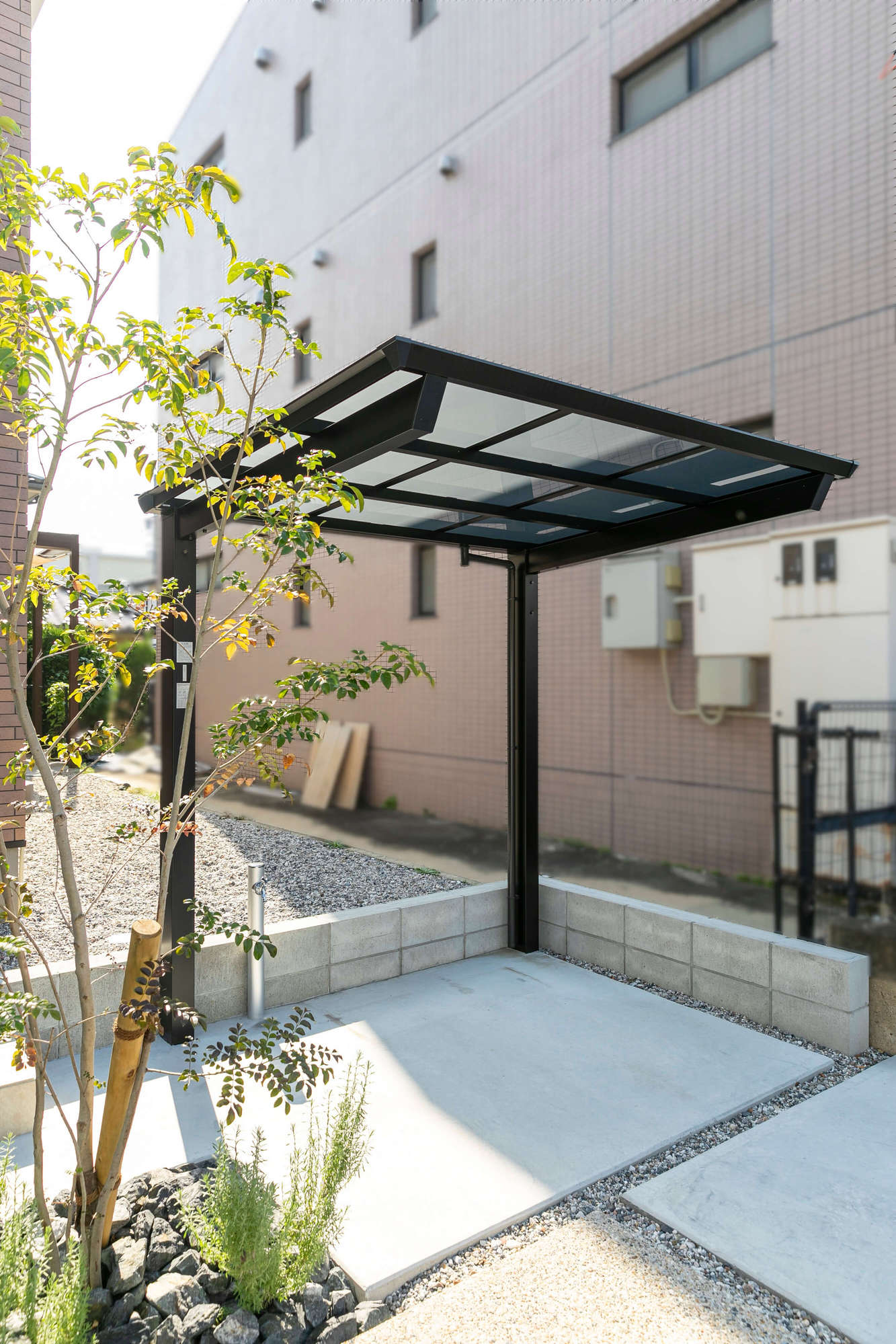 三井ホーム 新築外構 ナチュラル デザイン かわいい おしゃれ 愛知県 エクステリア 庭 ガーデンデザイン