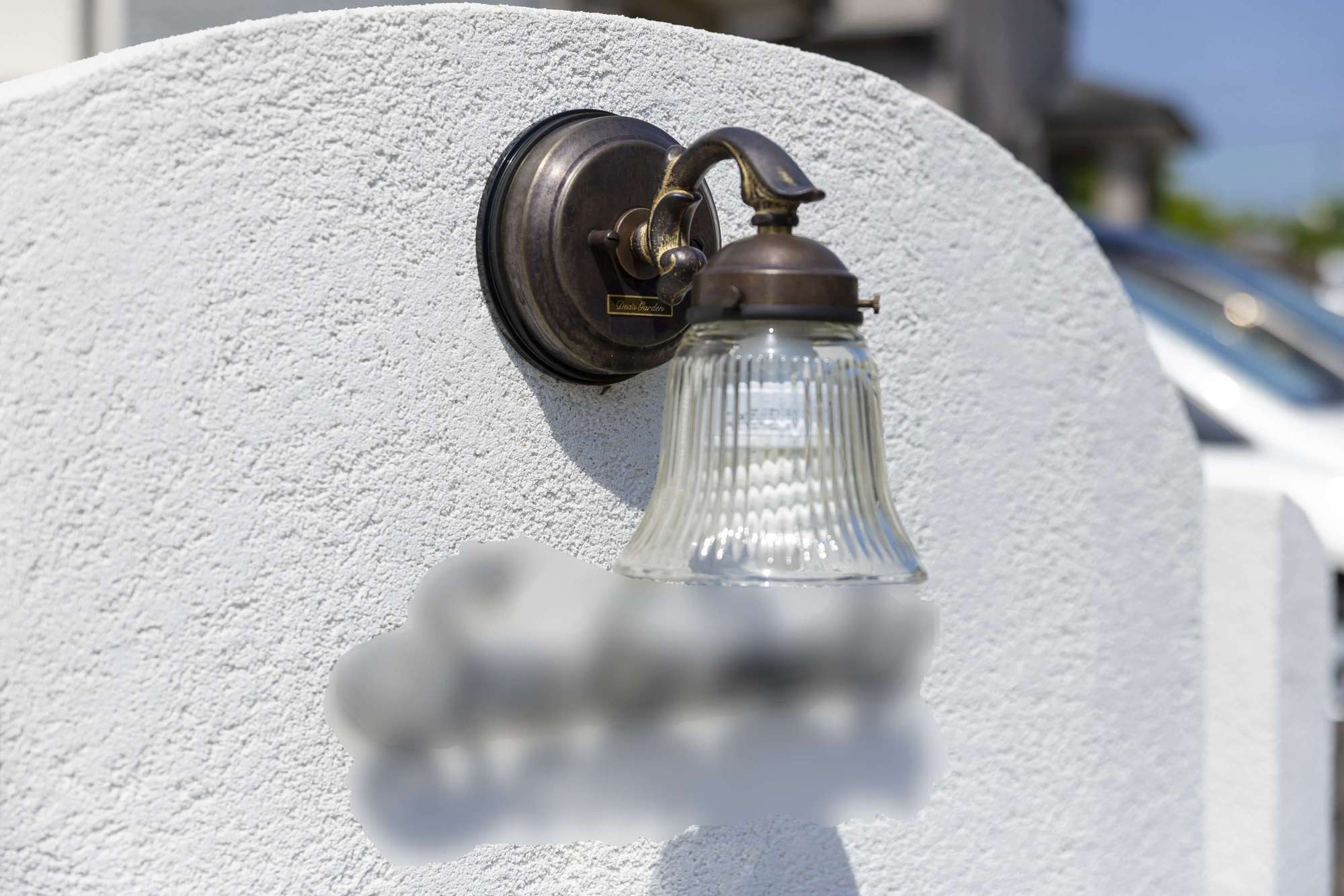 タイル タイルテラス かわいい おしゃれ プライベートガーデン テラス屋根 青 ブルー 愛知県 名古屋市 三井ホーム 外構 デザイン おすすめ