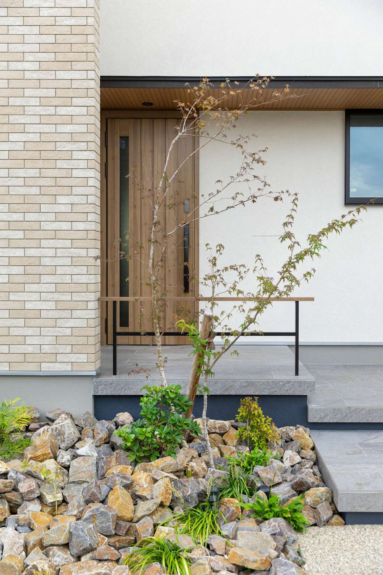 住友林業 新築外構 エクステリア 外構 デザイン ガーデンデザイン おしゃれ かっこいい ナチュラルモダン カーポート カーゲート 愛知県 名古屋市