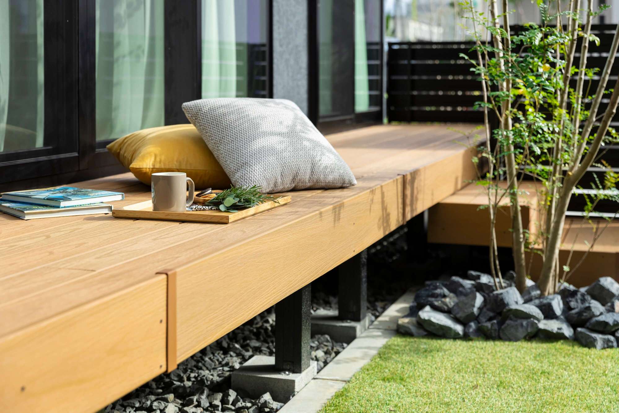 愛知県 名古屋市 新築外構 エクステリアデザイン 住友林業 角地 人工芝 ガーデンデザイン おしゃれ かっこいい モダン 和モダン ナチュラル 植栽