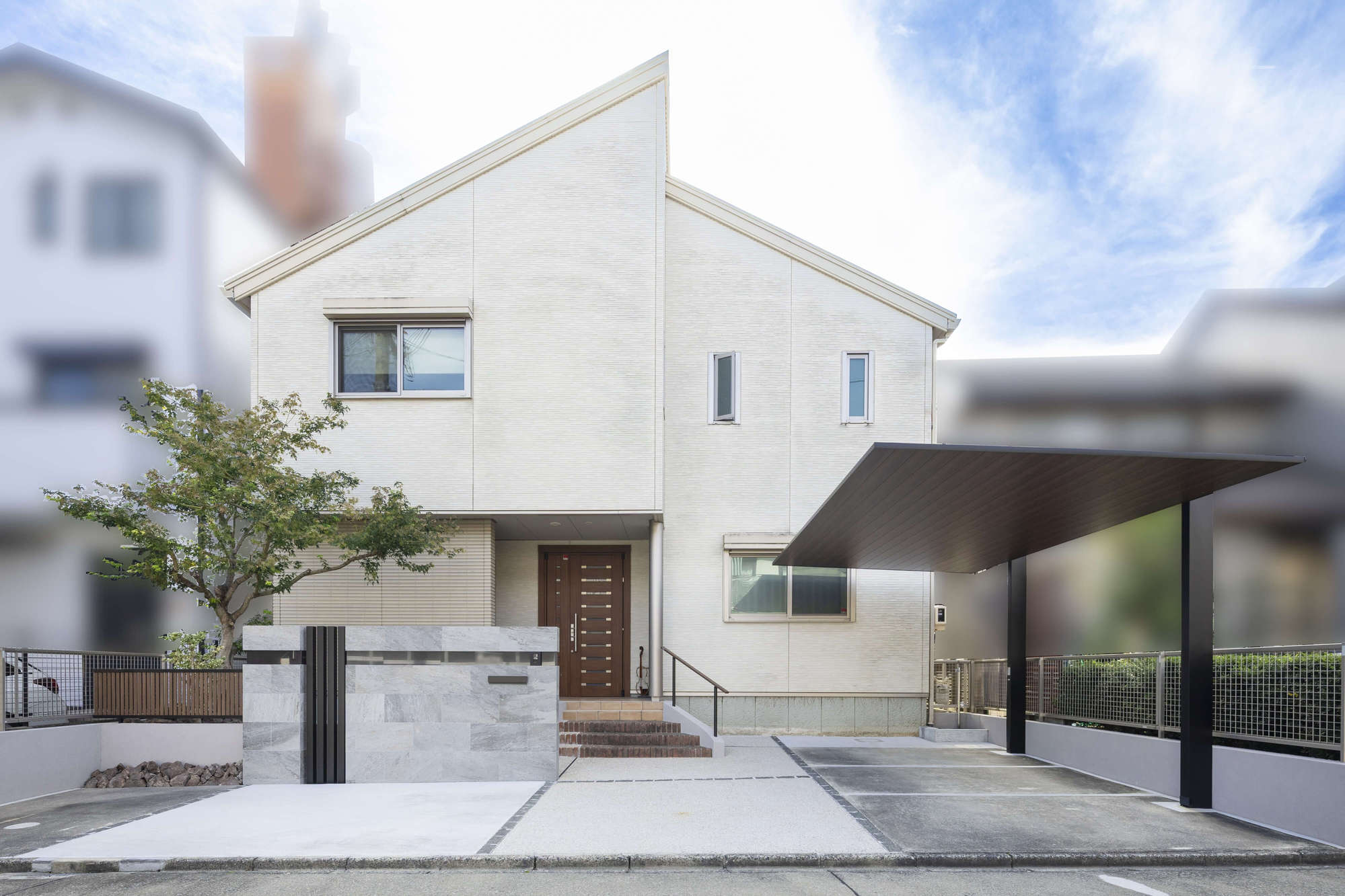 愛知県 名古屋市 外構 エクステリア リフォーム 駐車場 増設  スロープ 剪定 おしゃれ バリアフリー